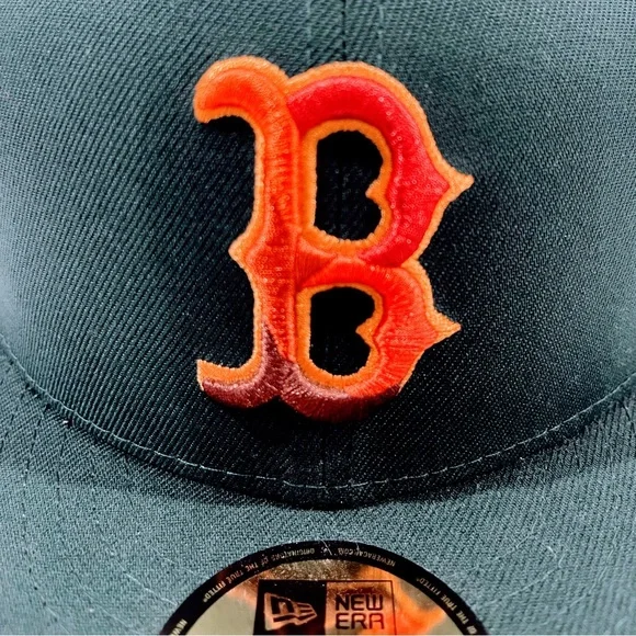 BOSTON RED SOX MLB GREEN AUTUMN COLLECTION Fitted Hat with World Series Patch. - Picture 10 of 10